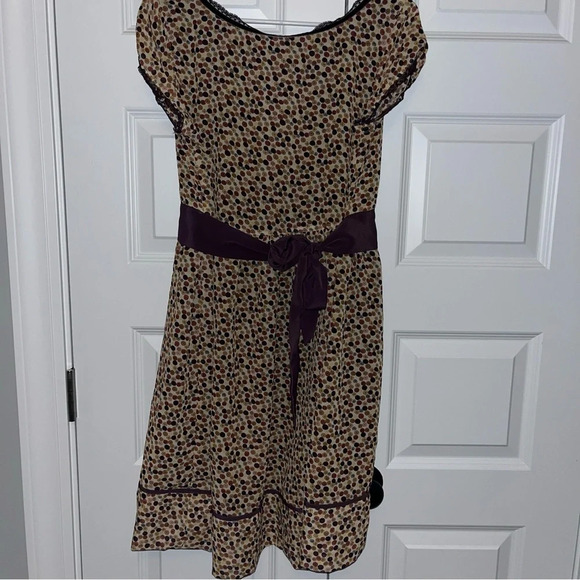 Nick & Mo Anthropology Festival Retro Look Boho Dress Attached Sash Size 30/11 - Picture 8 of 8